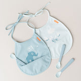 DonebyDeer Foodie Easy-Grip Babyske 3-Pakningningning Blå 3