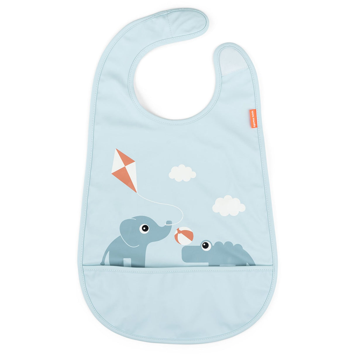 DonebyDeer Bib M/Borrelås Playground Blue