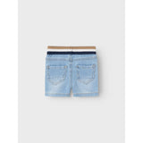 Name It Light Blue Denim Silas Sweat Denim Long Shorts