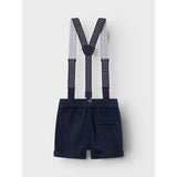 Name It Dark Sapphire Ben Baggy Twill Shorts