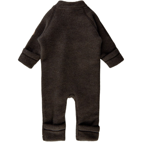 Mikk-Line Dark Brown Melange ulldress