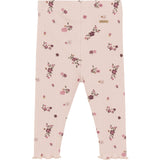 Minymo Sepia Rose Leggings AOP Rib 3