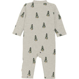 Minymo Grey Melange Sweat Onesie AOP