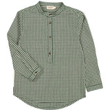 MarMar Cotton Seersucker Green Check Timmo Shirt