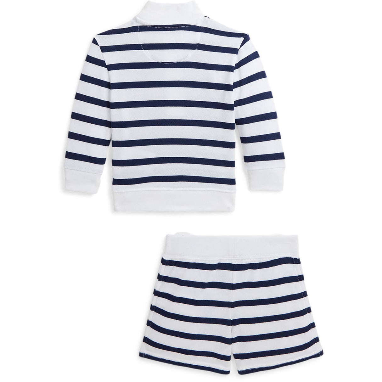 Ralph Lauren Baby White / Spring Navy Shorts Set 2