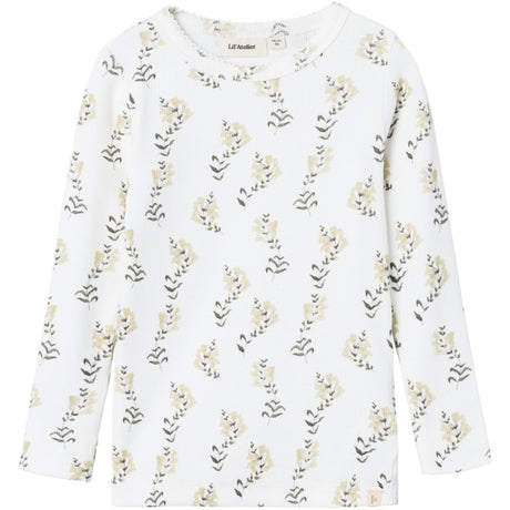 Lil'Atelier Coconut Milk Gavo Slim Blouse