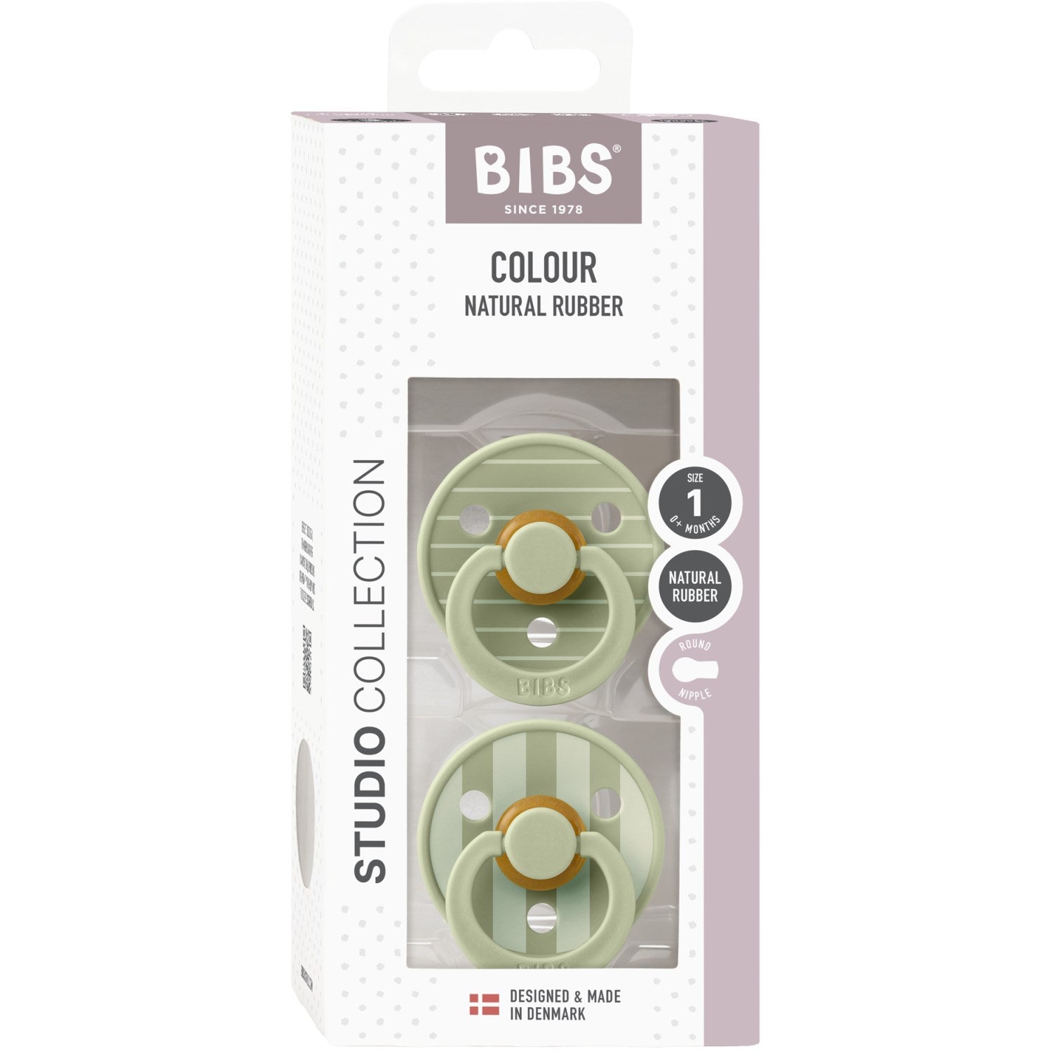 Bibs Sage Mix Studio Colour 2-pack Pin Latex 3