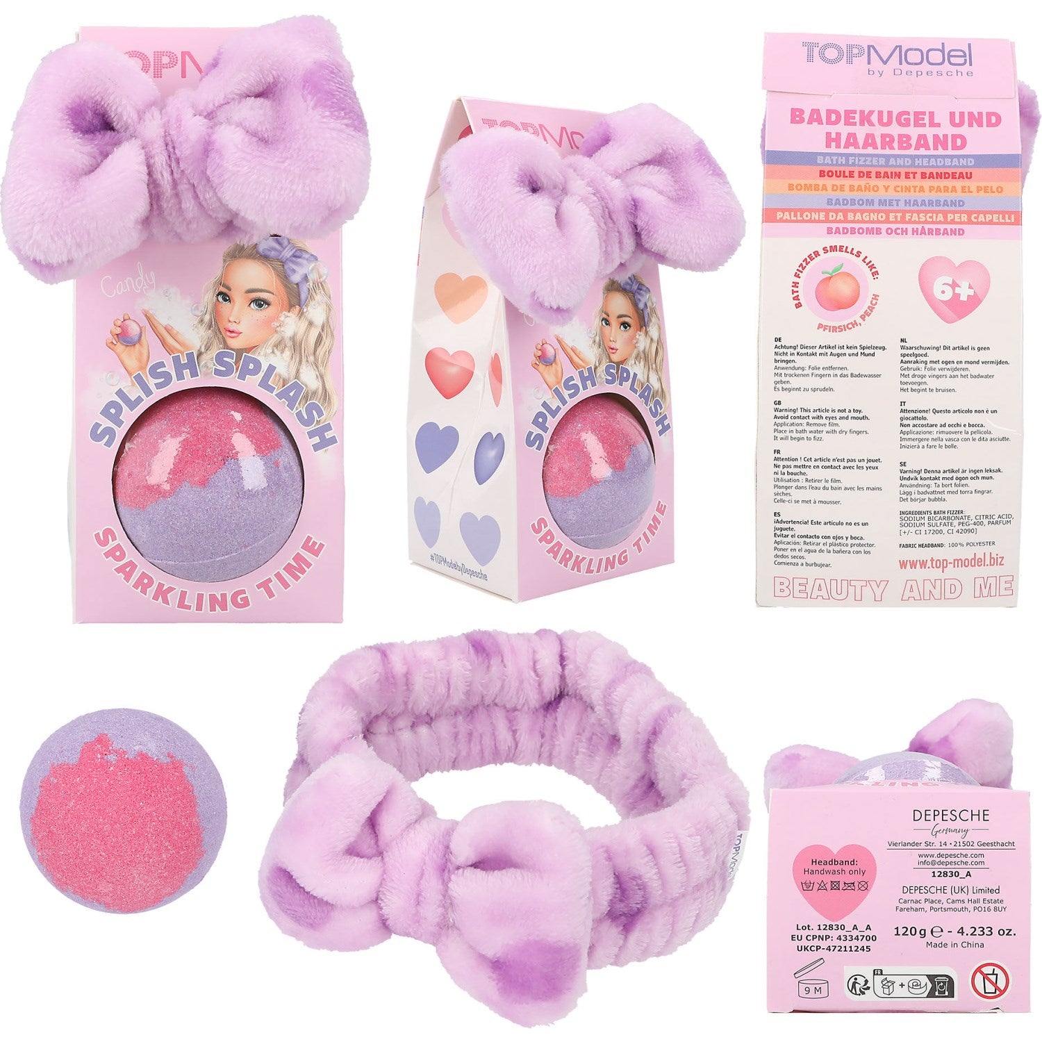TOPModel Bath Bomb & Hairband Pink Beauty og meg