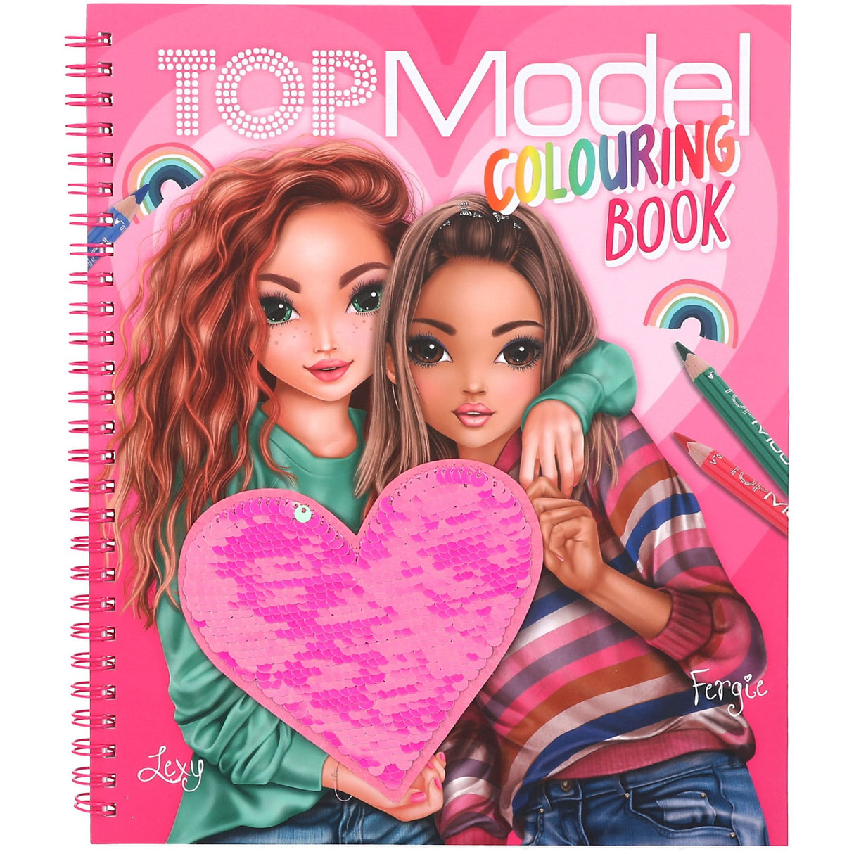 TOPModel Coloring Book m / paljetter 6