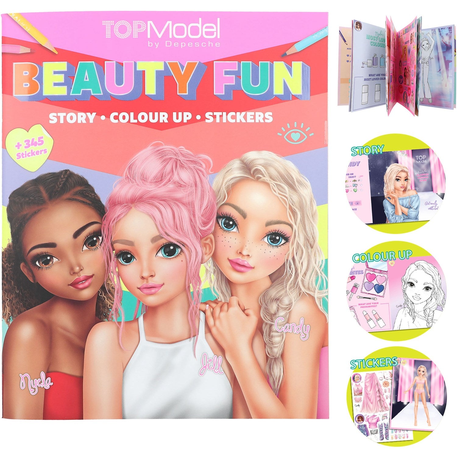 TOPModel Coloring Book Beauty Fun