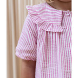 Fliink Cloud Dancer Rosa Stripe Ciao Stripe SS Skjorte 3