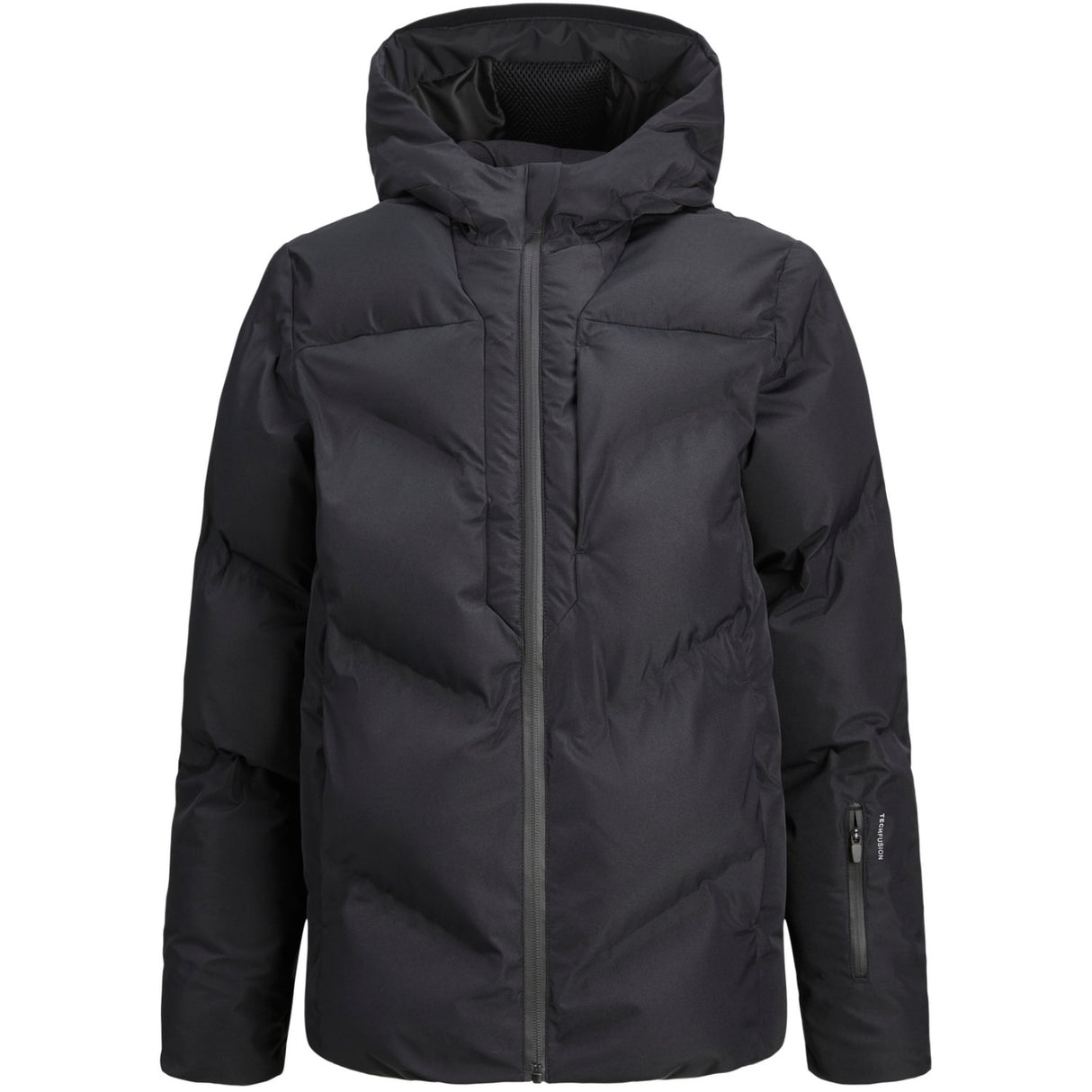 Jack & Jones Junior Black Coslay Heat Quilted Puffer Jakke