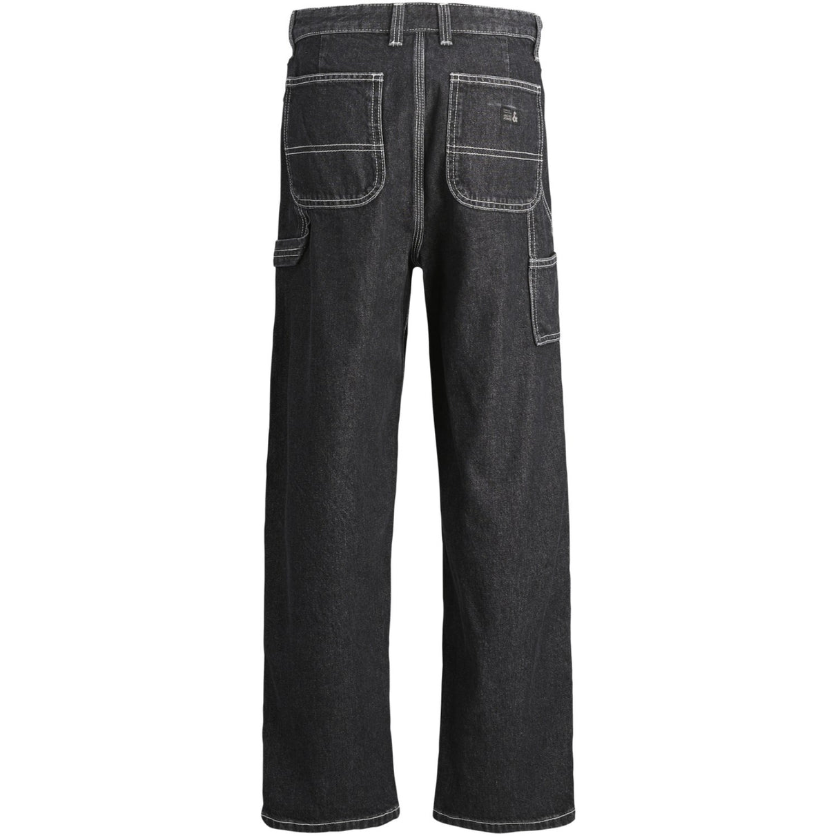 Jack & Jones Junior Black Denim Ialex Carpenter Jeans 056