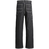 Jack & Jones Junior Black Denim Ialex Carpenter Jeans 056