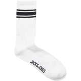 Jack & Jones Junior Bright White Actrey Tennissokker 5-pakning 6