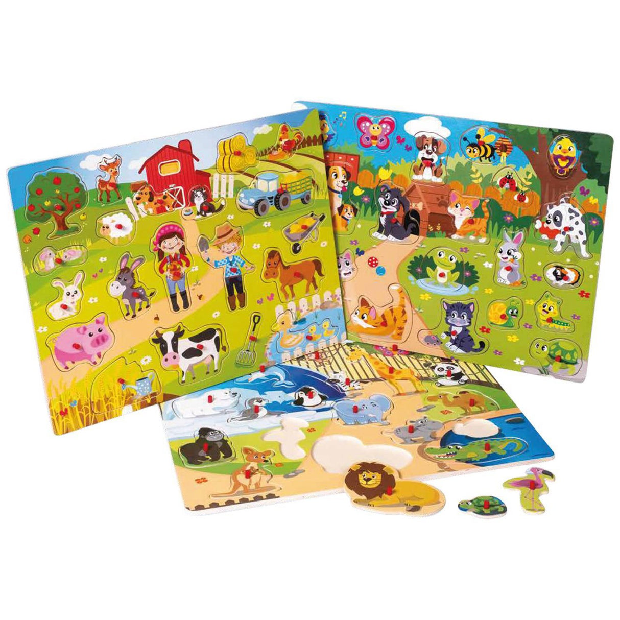 Happy Baby Wooden Puzzle Garden