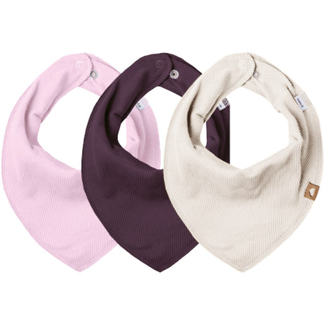 Name It Festival Bloom Yvettelinnie 3-pack Scarf Bib Rib