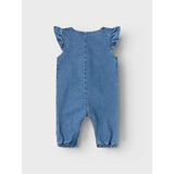 Name It Medium Blue Denim Lola Frill Denim Summer Suit 3