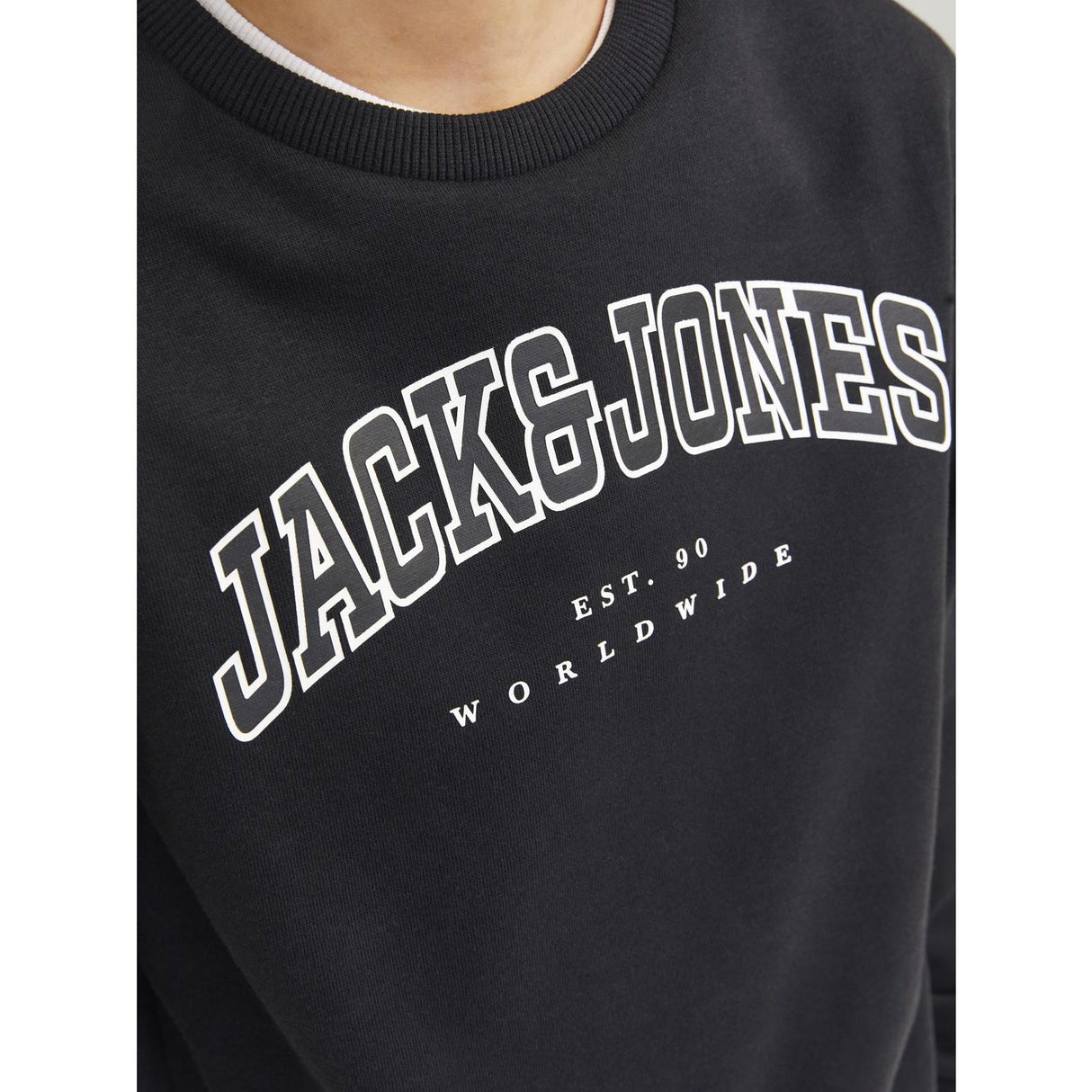 Jack & Jones Junior Black caleb Varsity Collegegenser