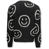 kids ONLY Black Cloud Dancer Happy Smiley Happie Pullover Knit Blouse 2