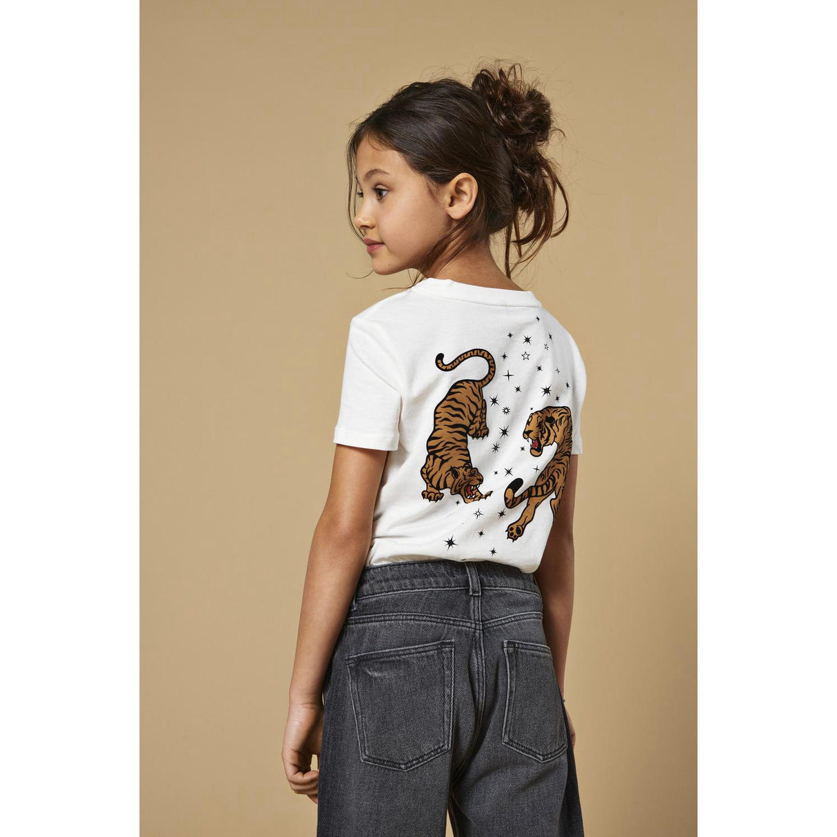 kids ONLY Cloud Dancer Tiger Stars Anna Life Boxy T-Shirt 2