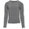 kids ONLY Dark Grey Melange Amour Topp