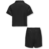 kids ONLY Black Sarah Short Satin Natsæt