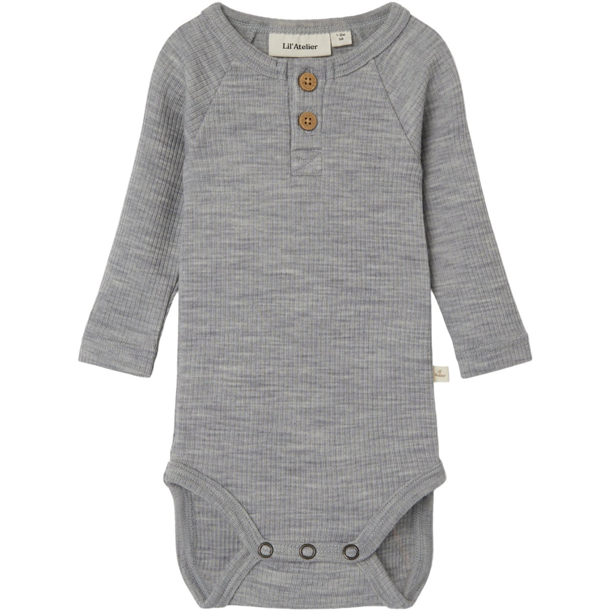 Lil'Atelier Grey Melange Fable Ull Body