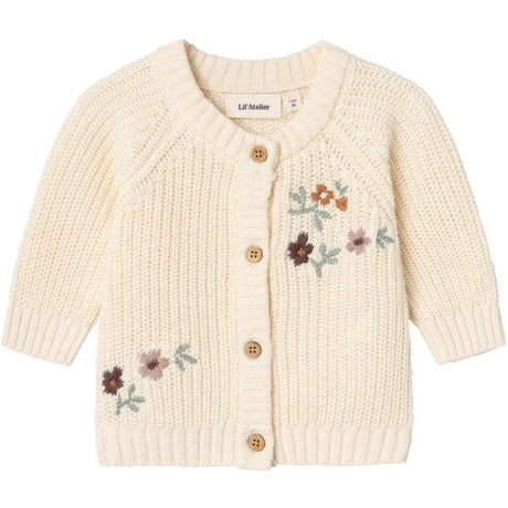 Lil'Atelier Birch Emlen Strikk Cardigan