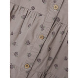 Lil'Atelier Gray Morn Floral Nola Floral Corduroy Kjole