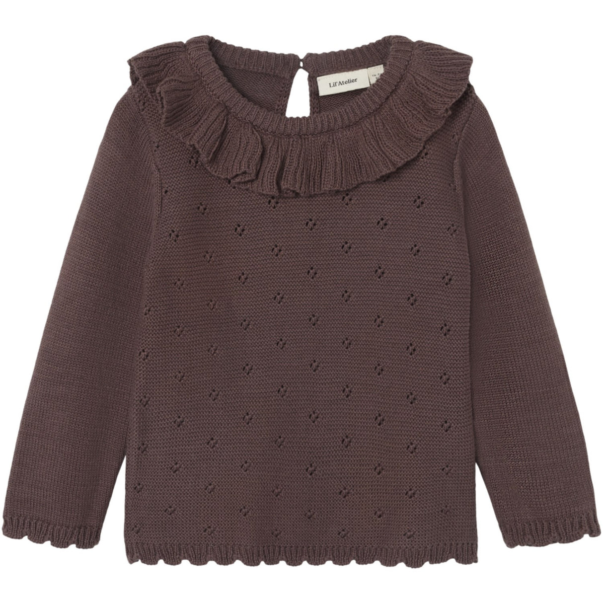 Lil'Atelier Peppercorn Laguna Knit Blouse