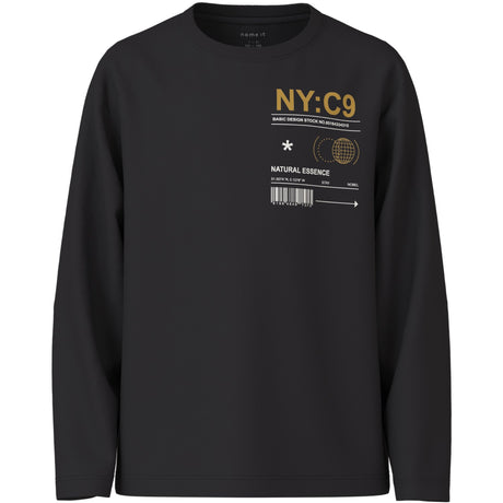 Name It Black Ny Vagno Loose Bluse