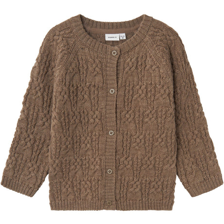 Name It Walnut Wrilla Ull Strik Cardigan