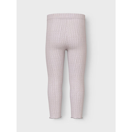 Name It Lilac Ash Wossa Wool/Silk Rib Leggings 2