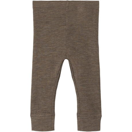 Name It Walnut Wossa Ull/Silke Rib Long Johns