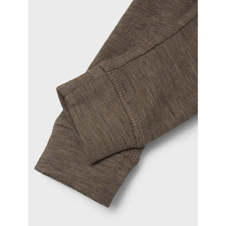 Name It Walnut Wossa Ull/Silke Rib Long Johns