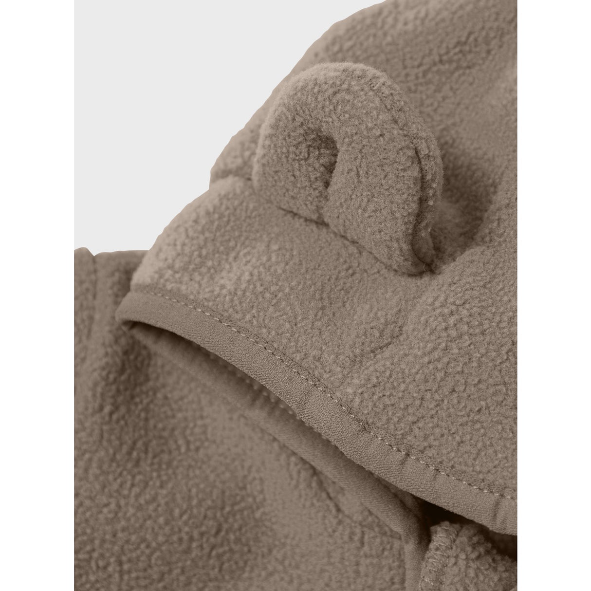 Name It Desert Taupe Meeko Fleece Jakke