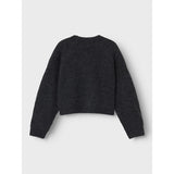 Name It Dark Grey Melange Holly Short Strik Cardigan Noos