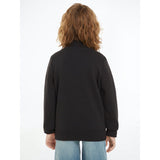 Calvin Klein Ck Black Monogram Mini Badge Half-Zip Collegegenser 3