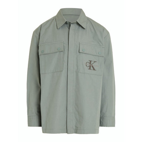 Calvin Klein Meteor Green Cotton Ripstop Shirt