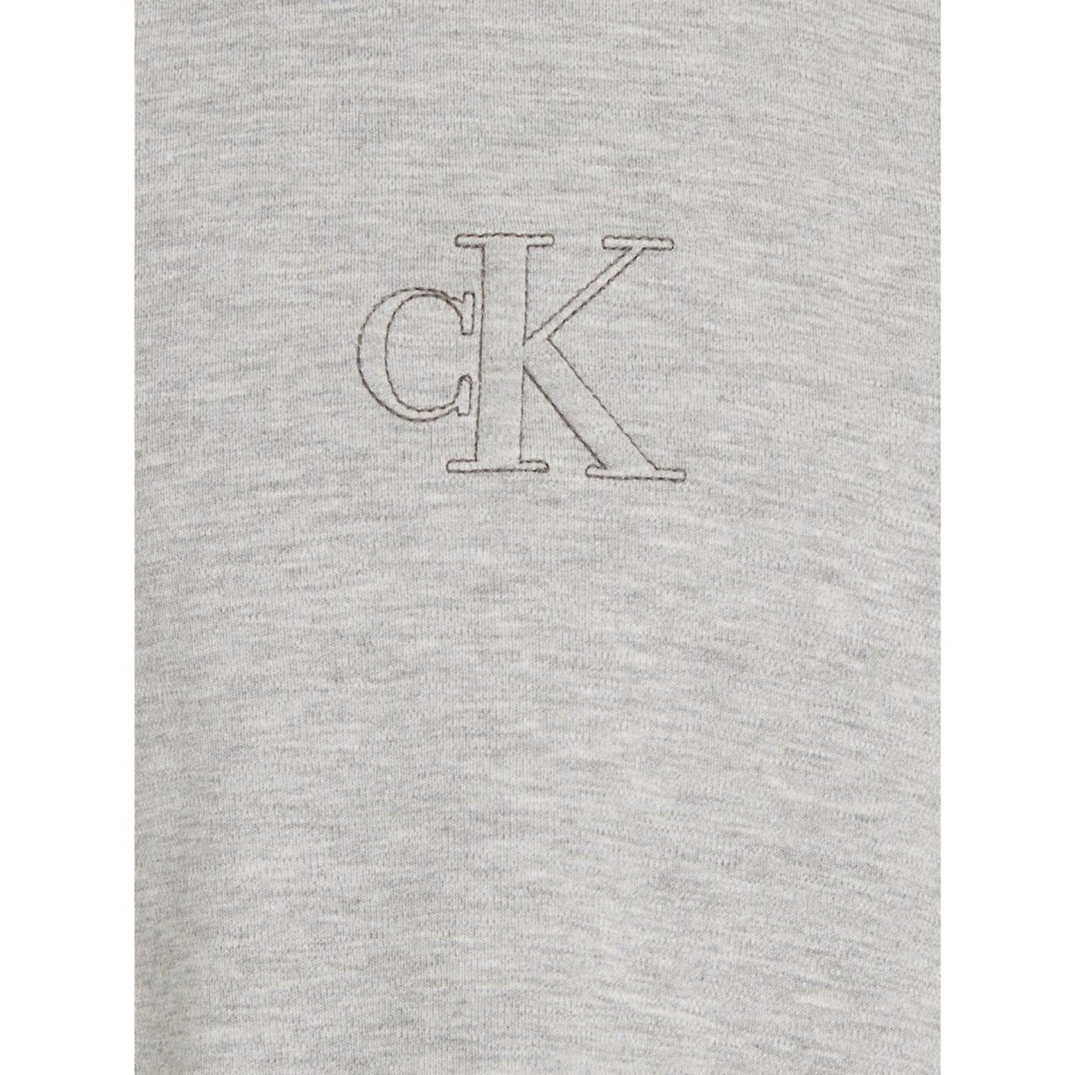 Calvin Klein Light Grey Heather Stitch Monogram T-Shirt 2