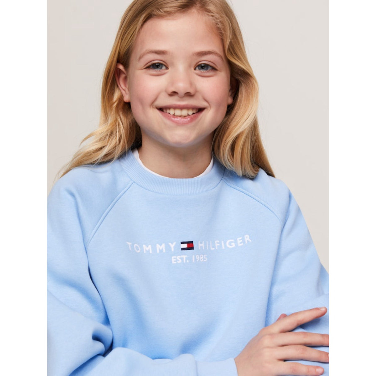 Tommy Hilfiger Vessel Blue Essential Embroidered Fleece Collegegenser 4