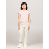 Tommy Hilfiger Soft Rose Essential Ruffle Sleeve T-Shirt