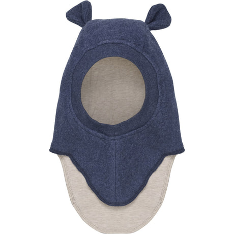 Huttelihut Navy Melange Balaclava Bomull fleece m. Også