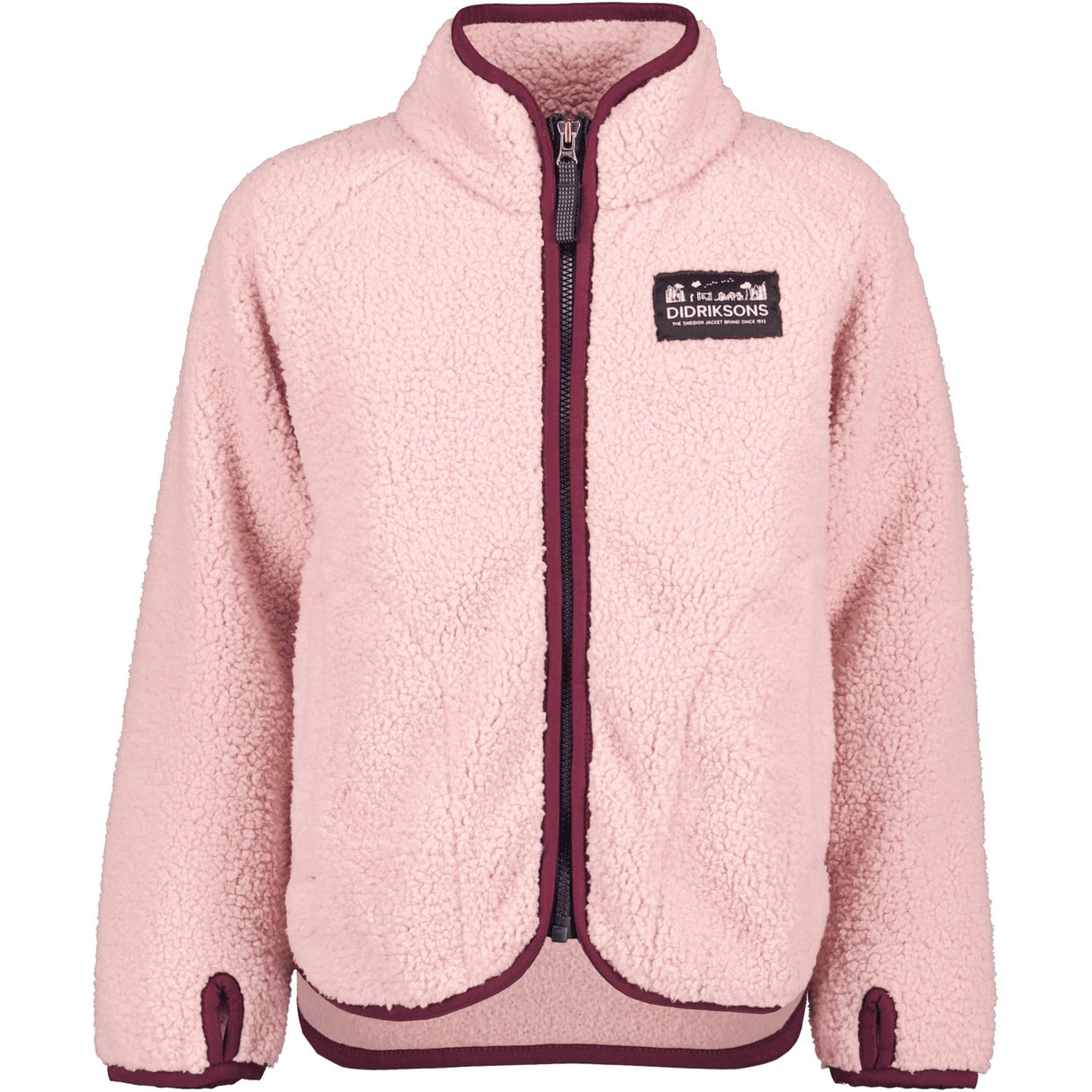 Didriksons Dusty Pink Gibbs Kids Fullzip Fleece Jakke 2