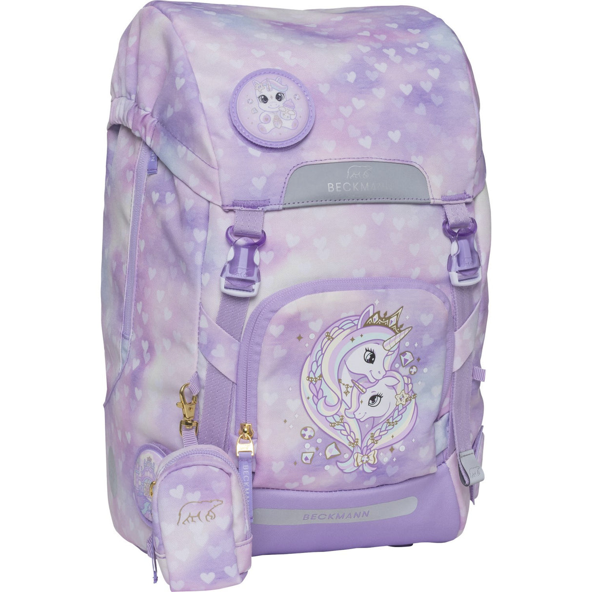 Beckmann Unicorn Princess Purple Classic Maxi Skolesekk 3