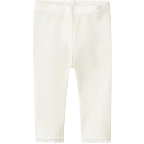 Name It Snow White Wang Ull Needle Leggings Solid Noos