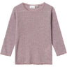 Name It Purple Dove Wang Wool Needle Blouse Solid Noos