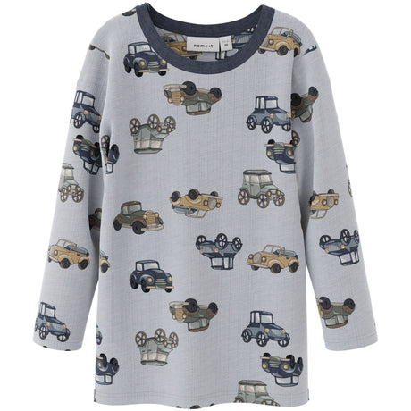 Name It Gray Dawn Wang Ull Needle Bluse Noos