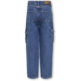 kids ONLY Medium Blue Denim Harmony Wide Cargo Carrot Jeans